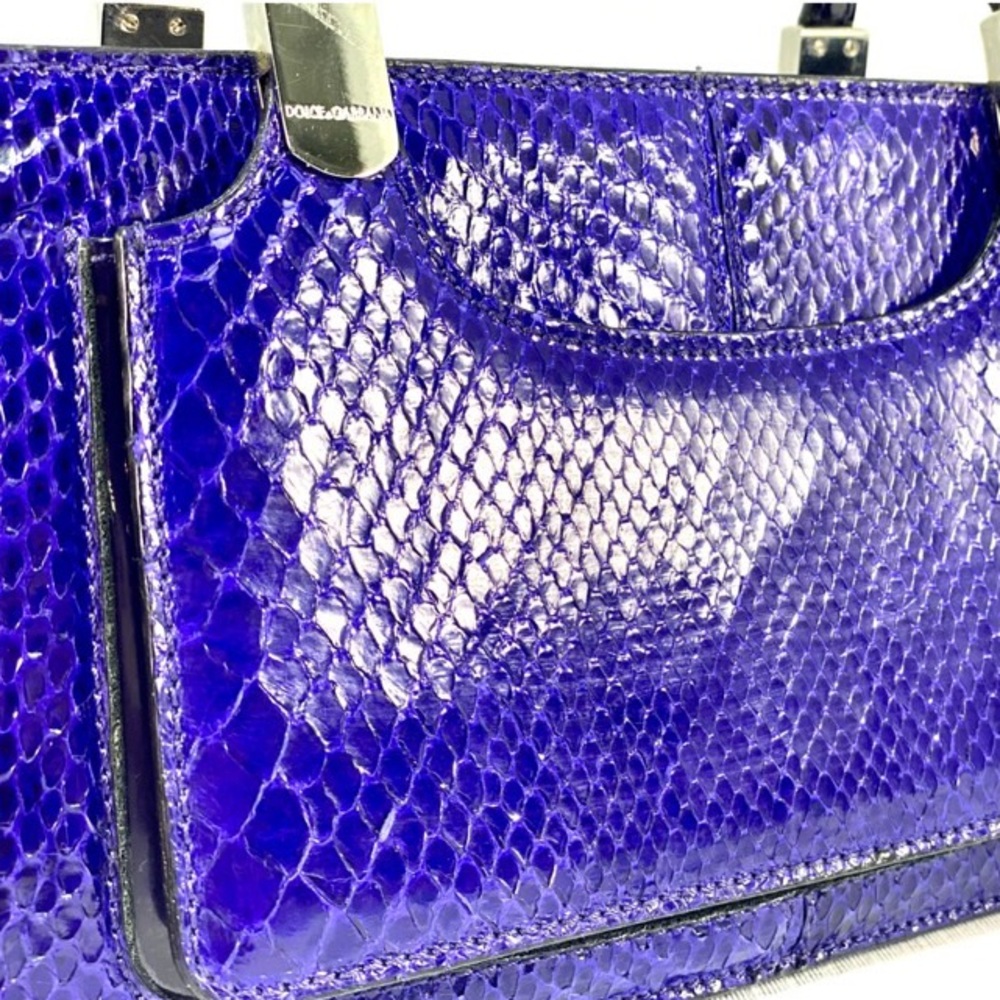 DOLCE & GABBANA | Python Leather Satchel - Picture 8 of 14